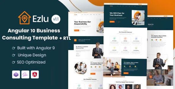 Ezlu - Angular 10+ Business Consulting Template