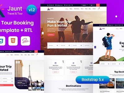 Travel & Tour Booking HTML Template - Jaunt