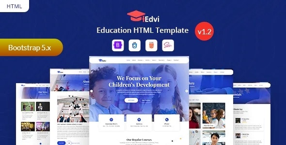 Edvi - Education HTML Template
