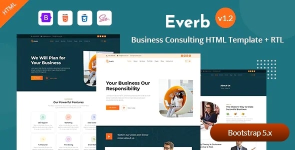Everb - Business Consulting HTML Template