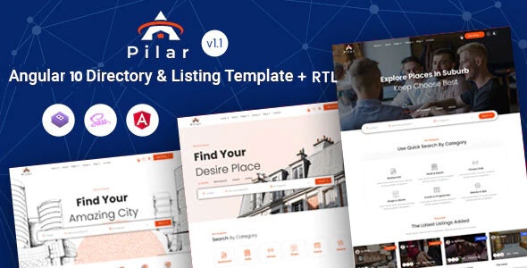 Pilar - Angular 10+ Directory & Listing Template