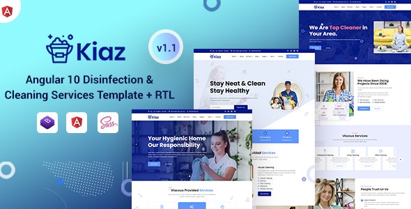 Kiaz - Angular 10+ Disinfecting & Cleaning Services
