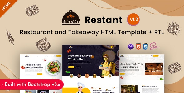 Restant - Takeway & Restaurant HTML Template