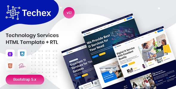 Technology Services HTML Template - Techex